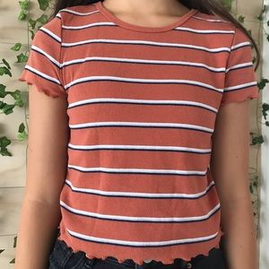 American eagle colored stripe shirt.